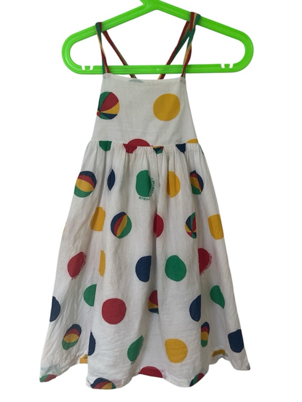 Stella McCartney Kids White dotted dress size 5